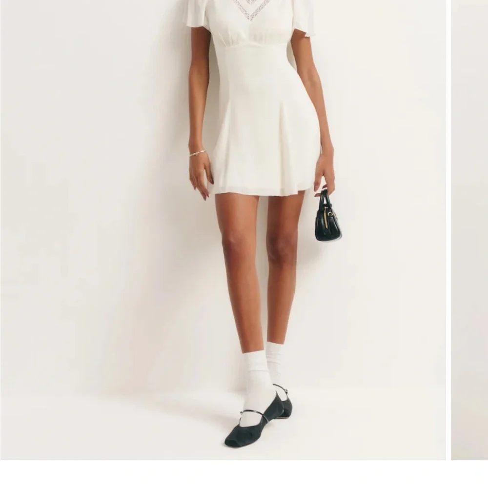 Reformation Malena Dress Ivory - Size 4 - Picture 5 of 5